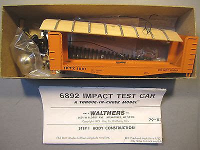 Walthers Impact Test Car, HO Scale ITEM NO. 933